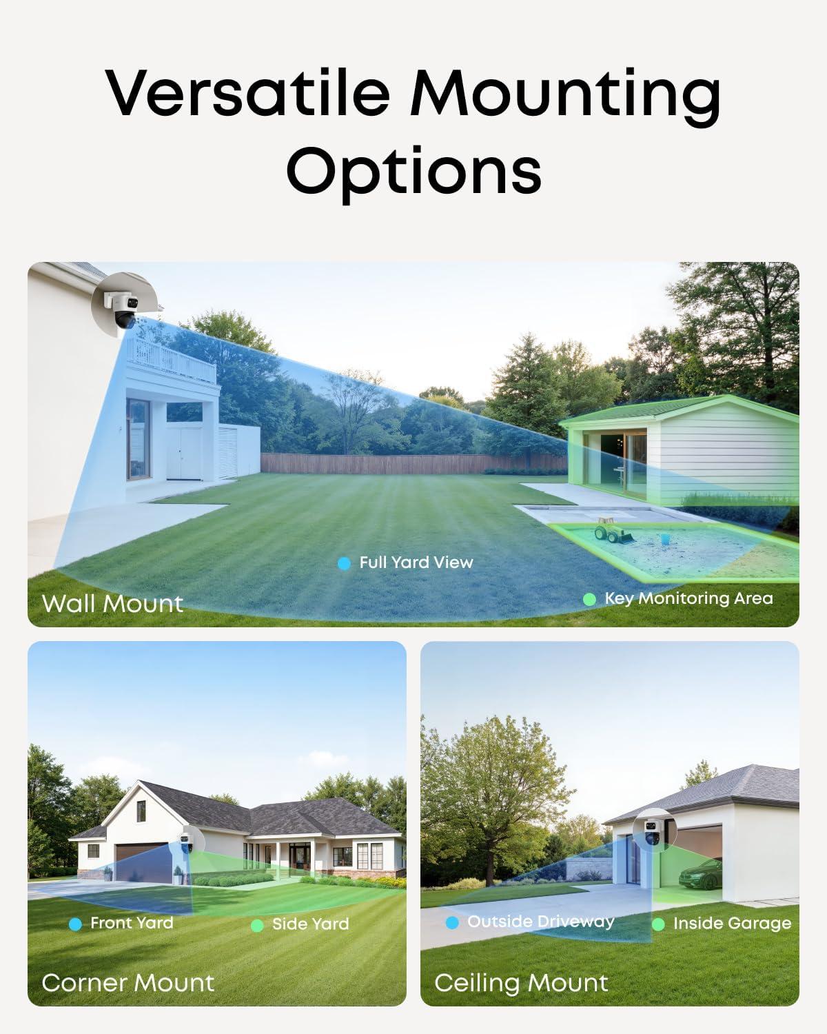 imageeufy 4K NVR Security Camera System S4 Max PoE Wired 247 Recording Triple Lens BulletPTZ Cam 360 PTZ Up to 16CH CrossCam Tracking 8 Auto Zoom Smart Video Search 2TB HDD4 BulletPTZ Cams