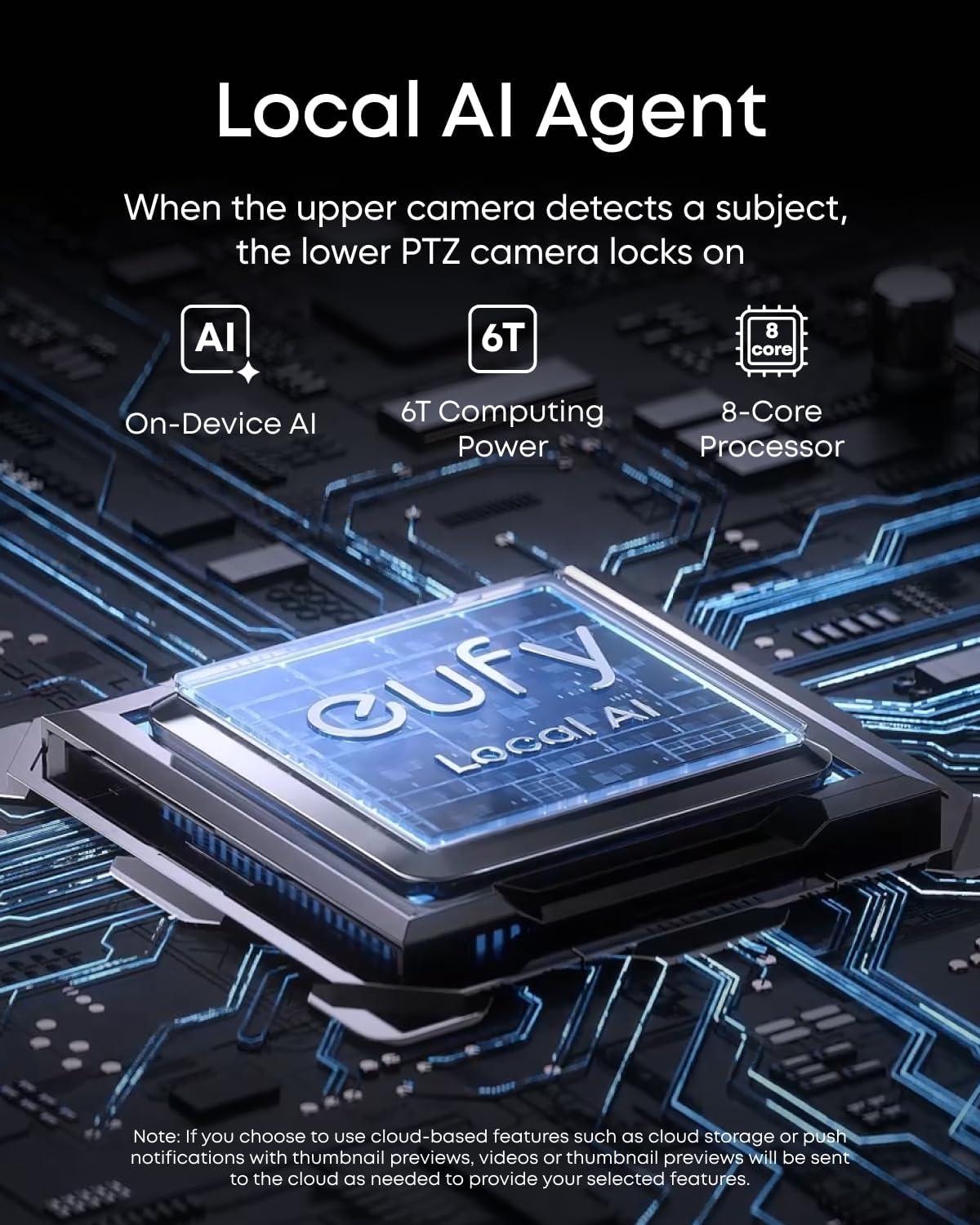 imageeufy PoE NVR Security System E41247 RecordingUp to 16CH 2TB HDD 4 4K Turret Cams Wired Outdoor Cam 4K UHD 122 FOV Color Night Vision AI Detection Red and Blue Strobe8 Bullet Cams