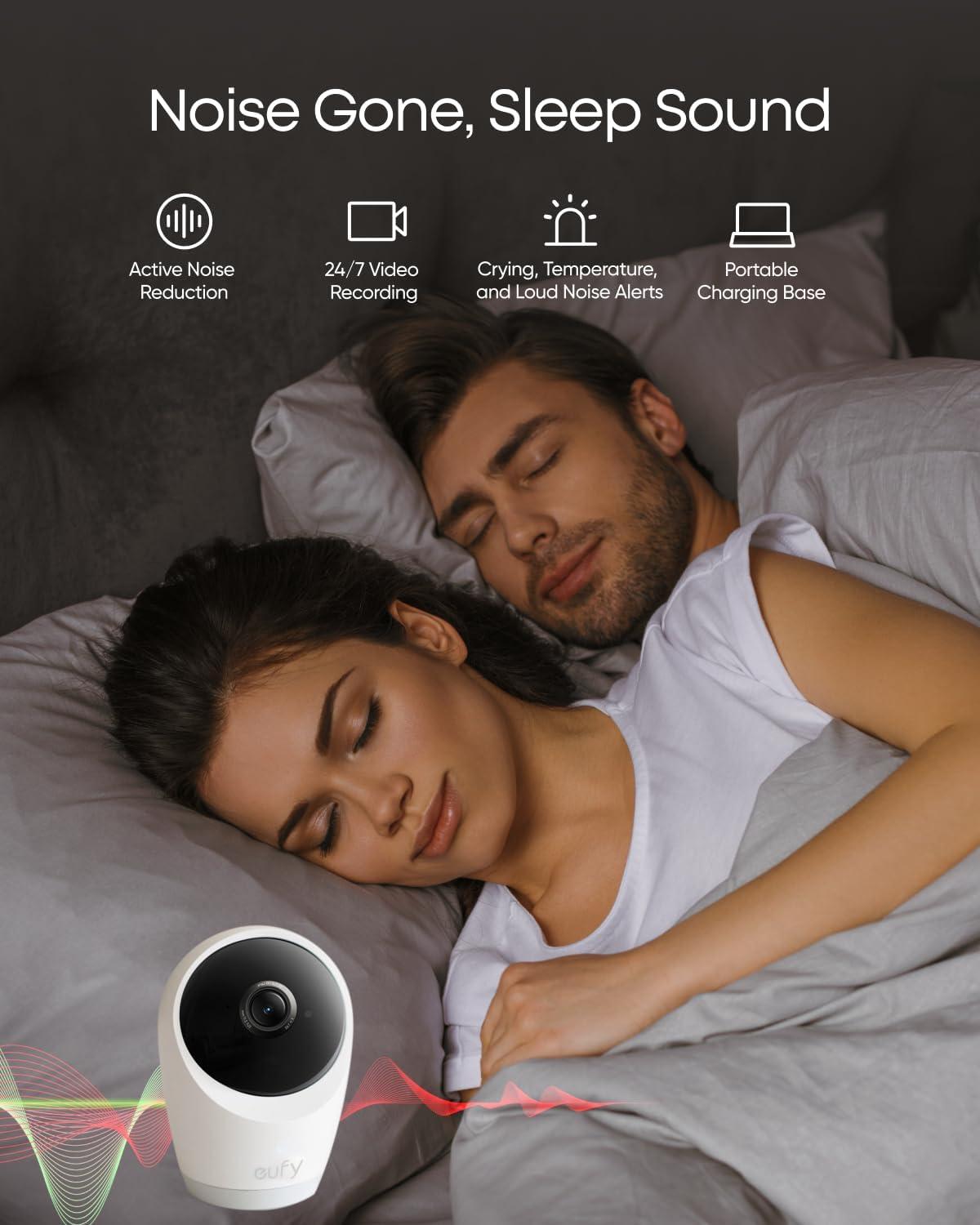 imageeufy Security Baby Monitor E21 with 4K UHD Camera 5 720p Display 8X Zoom Hybrid WiFi and No WiFi Connection 247 Recording in app PanTilt Portable Camera with Builtin Battery ANR
