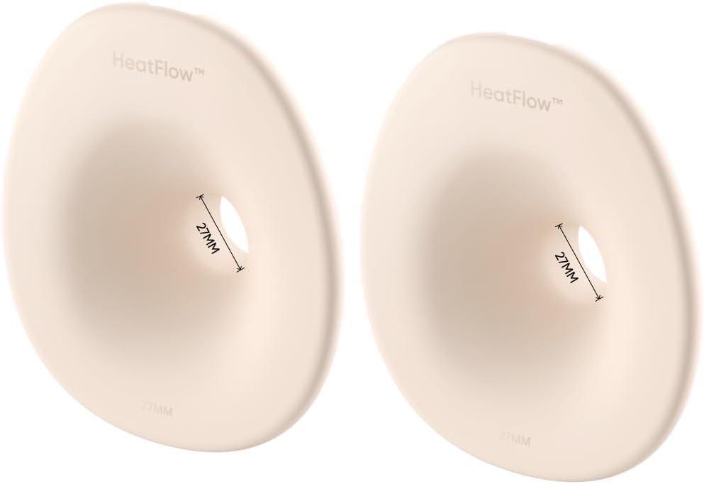imageeufy Security Heated Wearable Breast Pump S1 Pro Slim HandsFree with IndustryLeading HeatFlow Tech Wireless Charging Case AppControlled OptiRhythm HospitalGrade Suction inBra UseE20S1S1 Pro Flange 27mm2