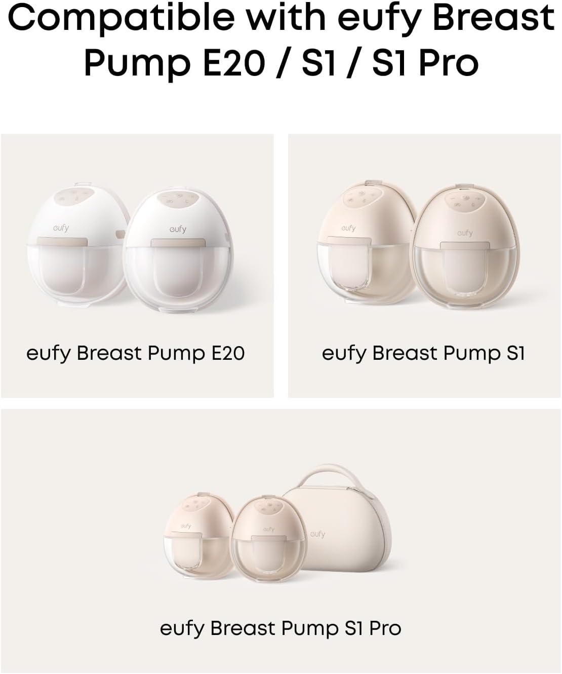 imageeufy Security Heated Wearable Breast Pump S1 Pro Slim HandsFree with IndustryLeading HeatFlow Tech Wireless Charging Case AppControlled OptiRhythm HospitalGrade Suction inBra UseE20S1S1 Pro Flange 27mm2