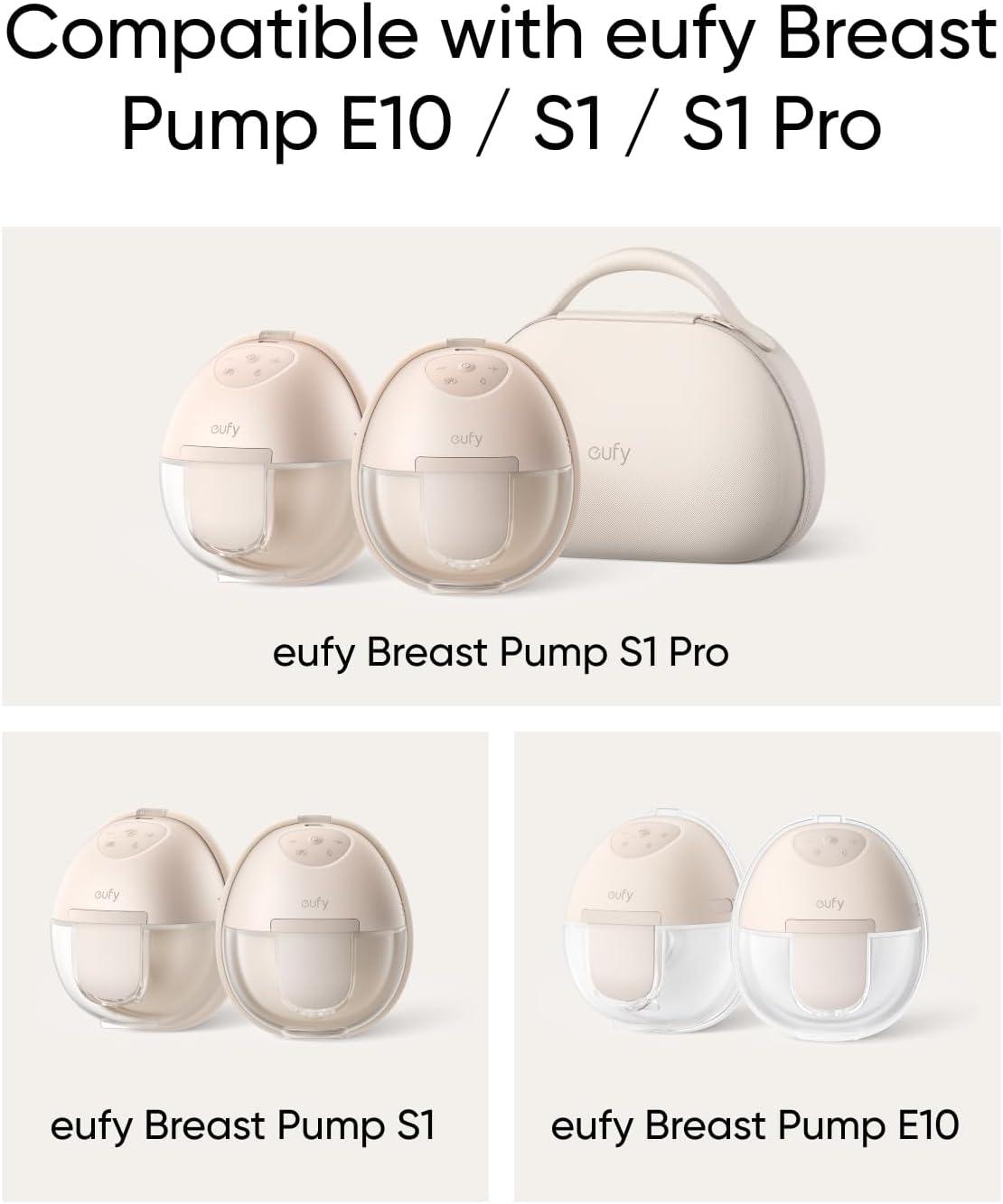 imageeufy Security Heated Wearable Breast Pump S1 Pro Slim HandsFree with IndustryLeading HeatFlow Tech Wireless Charging Case AppControlled OptiRhythm HospitalGrade Suction inBra UseSizing Insert 15mm2