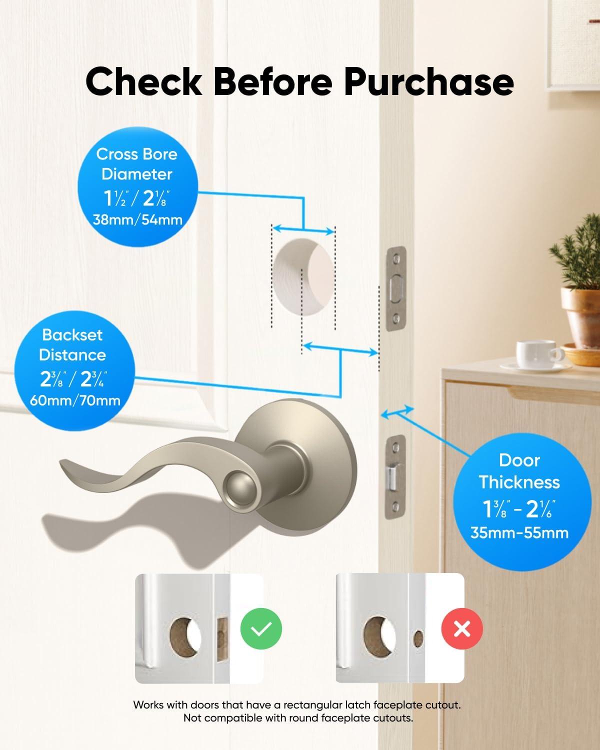 imageeufy Security Smart Lock C30 Keyless Entry Door Lock Builtin WiFi Keypad Deadbolt for Front Door No Bridge Required Easy Installation App Remote Control Reliable Power BHMA Grade 3Nickel