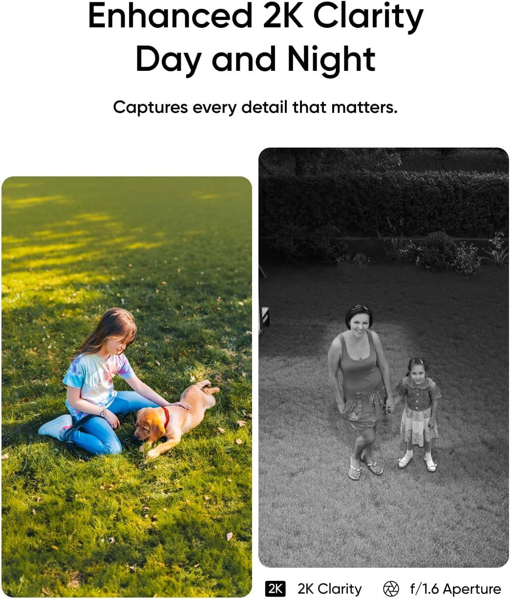 imageeufy Security SoloCam E30 2Cam Pack Kit Security Cameras Wireless Outdoor Solar Camera Outdoor Wireless 360 Pan AI Tracking 2K Clarity No Monthly Fee2 PackHomebase 2