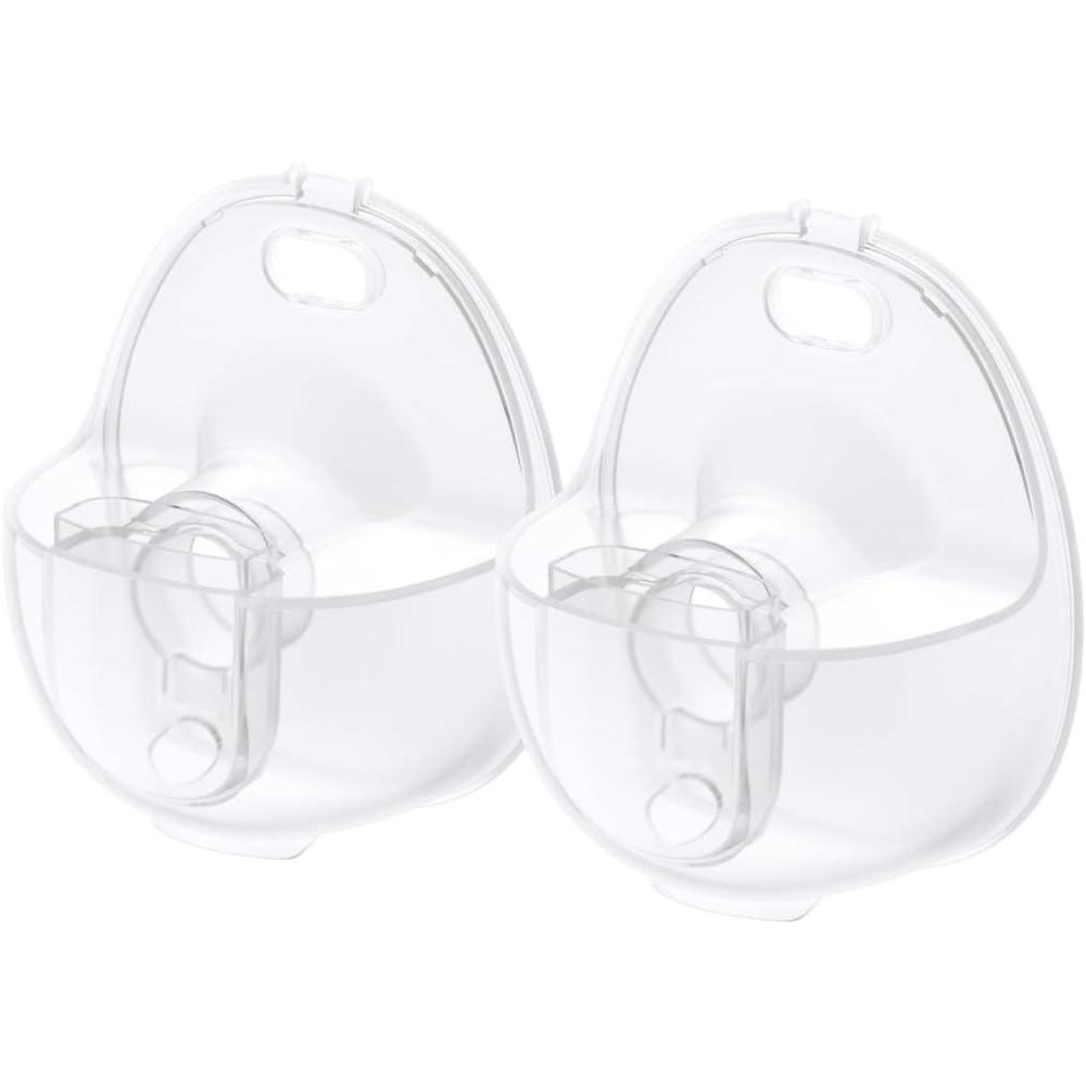 imageeufy Security Heated Wearable Breast Pump S1 Pro Slim HandsFree with IndustryLeading HeatFlow Tech Wireless Charging Case AppControlled OptiRhythm HospitalGrade Suction inBra UseE20S1S1 Pro Container2