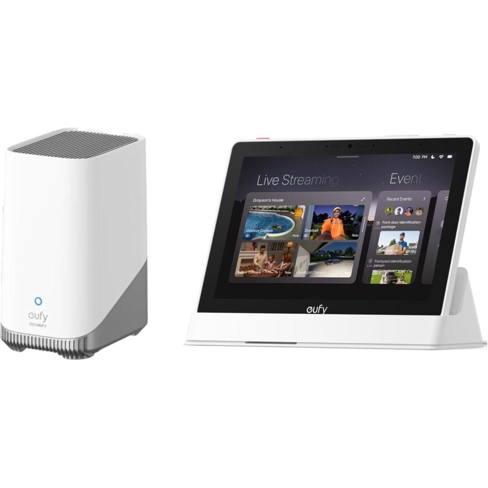 imageeufy Security HomeBase S380 HomeBase 3 with Smart Display E10 eufy Edge Security Center Local Expandable Storage up to 16TB Product Compatibility 24 GHz WiFi No Monthly Fee