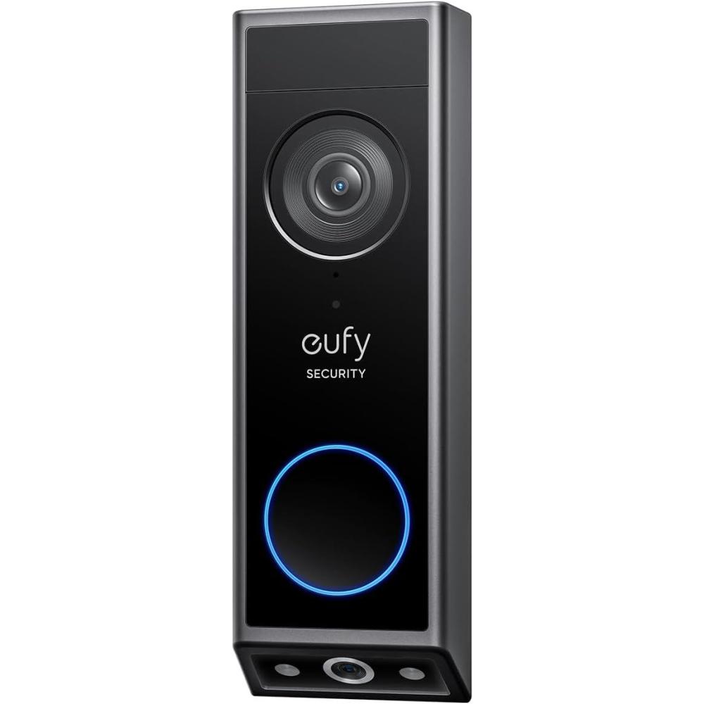 imageeufy Security Video Doorbell E340 Dual Cameras with Delivery Guard 2K Full HD and Color Night Vision Wired or Battery Powered HomeBase S380 Compatible No Monthly Fee Renewed