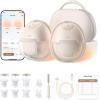 eufy Heated Wearable Breast Pump S1 Pro with Original Diaphragm (2-Pack), Original Duckbill Valvue (4-Pack) and Security Original 15mm Sizing Inserts (2-Pack), Slim Hands-Free Breast Pump
