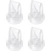 eufy Original Duckbill Valves and Spout Cap (4-Pack) for Wearable Breast Pump E10/S1/S1 Pro, Breast Pump Replacement Parts
