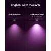 eufy Permanent Outdoor Lights E22, 100ft with 60 Triple-LED Lights, Smart RGBWW, Daily and Holiday, Up to IP67 Waterproof, AI Lighting Themes for Halloween, Christmas, Links with Cameras, Black(Black)