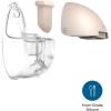 eufy Security Heated Wearable Breast Pump S1 Pro, Slim Hands-Free with Industry-Leading HeatFlow Tech, Wireless Charging Case, App-Controlled OptiRhythm, Hospital-Grade Suction, in-Bra Use(E20/E10/S1/S1 Pro Diaphragm*2)