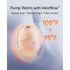 eufy Security Heated Wearable Breast Pump S1 Pro, Slim Hands-Free with Industry-Leading HeatFlow Tech, Wireless Charging Case, App-Controlled OptiRhythm, Hospital-Grade Suction, in-Bra Use(E20/S1/S1 Pro Flange 27mm*2)