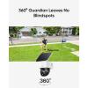eufy Security SoloCam S340, Solar Security Cameras Wireless Outdoor, Cameras for Home Security, 360° Pan & Tilt Surveillance, No Blind Spots, 2.4 GHz Wi-Fi, No Monthly Fee, HomeBase S380 Compatible(2-Cam Kit)