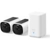 eufy Security eufyCam E40 4-Cam Kit (HomeBase 2), Outdoor Wireless Solar Security Camera,