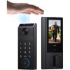 eufy FamiLock S3 Smart Lock With Palm Vein Recognition – Keyless Entry Door Lock for Front Door, 3-in-1 Wi-Fi Keypad Deadbolt+ 2K HDR Camera+ Doorbell, ANSI/BHMA Grade 1, Motion Sensor, No Monthly Fee(Palm Vein + Video + Rear Screen)