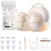eufy Heated Wearable Breast Pump S1 Pro with Milk Storage Bag, Slim Hands-Free Breast Pump with Industry-Leading HeatFlow™ Tech, Wireless Charging Case, App-Controlled OptiRhythm™, in-Bra Use