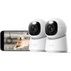 eufy Indoor Cam E30, Latest Generation, 4K UHD Security Camera, Pet/Dog/Baby Camera with Phone app, Color Night Vision, Human/Pet Auto Tracking, 360 Pan-Tilt, Works with Homekit(2-Pack)