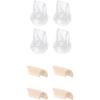 eufy Original Duckbill Valves and Spout Cap (4-Pack) for Wearable Breast Pump E10/S1/S1 Pro, Breast Pump Replacement Parts