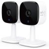 eufy Security, 2K Indoor Cam 2-Cam Kit, Plug-in Security Indoor Camera with Wi-Fi, IP Camera, Human and Pet AI, Works with Voice Assistants, Two-Way Audio, HomeBase Not Required. (Renewed)