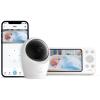 eufy Security Baby Monitor E20 with 2K HD Camera, 5” 720p Display, Hybrid Wi-Fi & No Wi-Fi Connection, Pan-Tilt, 4X Zoom, Portable Camera with Built-in Battery, 24/7 Recording in App, ANR