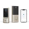 eufy Security Smart Lock C220, Fingerprint Keyless Entry Door Lock, Built-in Wi-Fi, App Remote Control, Front Door Smart Lock Deadbolt, 8Months Battery, Reliable Power, IP53 Waterproof, BHMA Grade 3(Nickel)