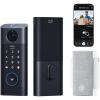 eufy Security Video Smart Lock E330, 3-in-1 Camera+Doorbell+Fingerprint Keyless Entry Door Lock, Smart Built-in Wi-Fi Deadbolt for Front Door, Auto Lock, App Remote Control, Easy Installation(Video Lock+Chime)