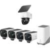 eufy Security eufyCam S3 Pro 4-Cam Kit + SoloCam S340, Solar Camera Outdoor Wireless, MaxColor Night Vision, 4K Security Camera with Solar Panel, 360° Pan & Tilt Surveillance, No Blind Spots