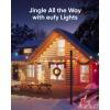 eufy Outdoor String Lights E10, 96ft with 30 Smart RGBWW LED Bulbs, Endless AI Light Themes for Christmas Decorations, IP65 Waterproof for Patio, Fence, Balcony, Link with Cameras, Voice & App Control