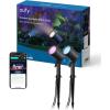 eufy Outdoor Spotlights E10, 2-Pack, Smart Wired RGBWW LED Landscape Lights, 500lm, IP65 Waterproof for Yard, Work with Alexa, Endless AI Light Themes for Christmas, Halloween, Link with Cameras