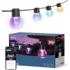 eufy Outdoor String Lights E10, 96ft with 30 Smart RGBWW LED Bulbs, Endless AI Light Themes for Christmas Decorations, IP65 Waterproof for Patio, Fence, Balcony, Link with Cameras, Voice & App Control