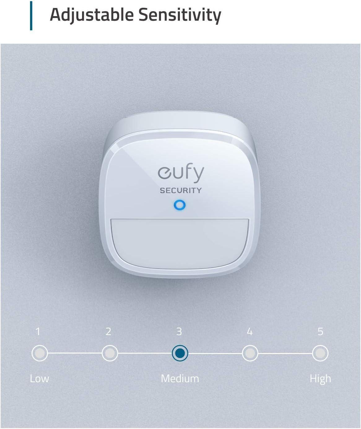 imageeufy Security Home Alarm System Motion Sensor 100 Coverage 30ft Detection Range 2Year Battery Life Requires eufy Security HomeBase Links with HomeBaseConnected Devices Renewed