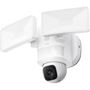 eufy Floodlight Camera E30, Security Camera Outdoor, 360° Pan and Tilt, AI Detection and Tracking, 2K Video, 2.4GHz Wi-Fi, 2,000 Lumens, Custom Voice and Light Alerts, No Monthly Fee (Renewed)