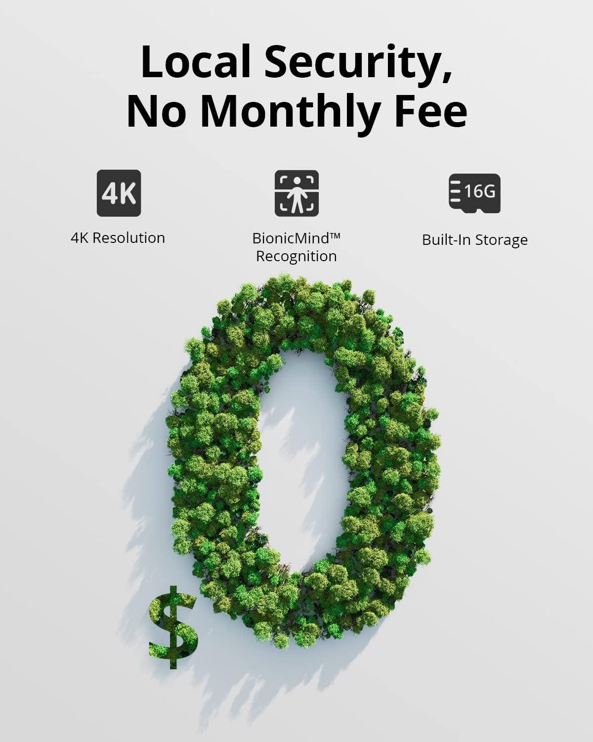 imageeufy Security S300 eufyCam 3C 2Cam Kit Security Camera Outdoor Wireless 4K Camera Expandable Local Storage up to 16TB Face Recognition AI Spotlight Color Night Vision No Monthly Fee Renewed