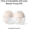 eufy Original Milk Container (2-Pack) for Wearable Breast Pump E10, BPA-Free Reusable Breast Pump Container Collects Up to 5 oz (150 ml) Each, Fridge and Freezer-Safe, Clear