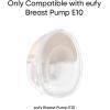 eufy Security Original 27mm Flange (2-Pack), Replacement Accessories for Wearable Breast Pump E10, Food-Grade Soft Silicone, Durable, Comfortable, Ergonomic Fit