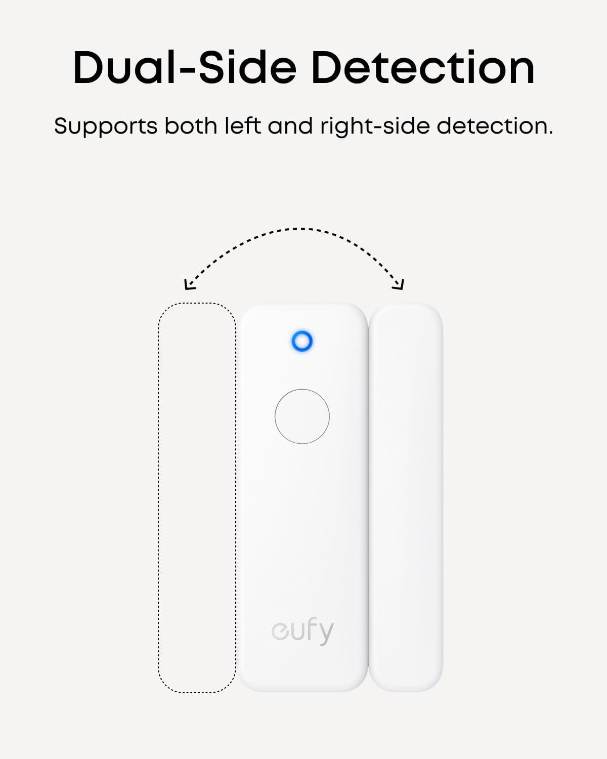 imageeufy Entry Sensor E20 DualSide Detection Convenient Bypass Button Extended Battery Life Long Communication Range Compatible with HomeBase 2 3 Mini and Pro