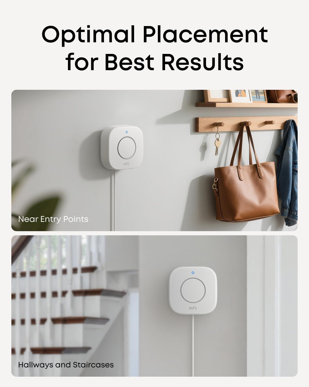 imageeufy Indoor Siren E20 Loud 110 dB Alarm for WholeFloor Coverage Reliable Power Backup Battery Flexible Installation Options Long Communication Range Compatible with HomeBase 2 3 Mini and Pro