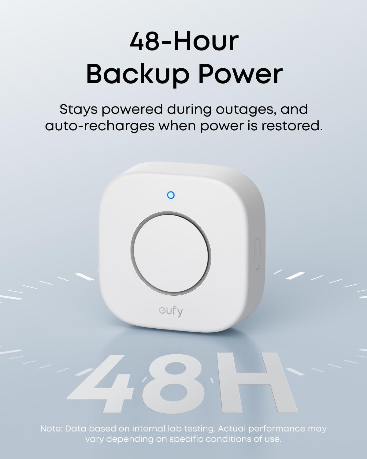 imageeufy Indoor Siren E20 Loud 110 dB Alarm for WholeFloor Coverage Reliable Power Backup Battery Flexible Installation Options Long Communication Range Compatible with HomeBase 2 3 Mini and Pro