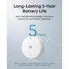 eufy Flood and Freeze Sensor E20, Dual Detection, Extended Reach with Cable, Built-in Alert with 75 dB Alarm, Long-Lasting 5-Year Battery Life, Compatible with HomeBase 2, 3, Mini, and Pro