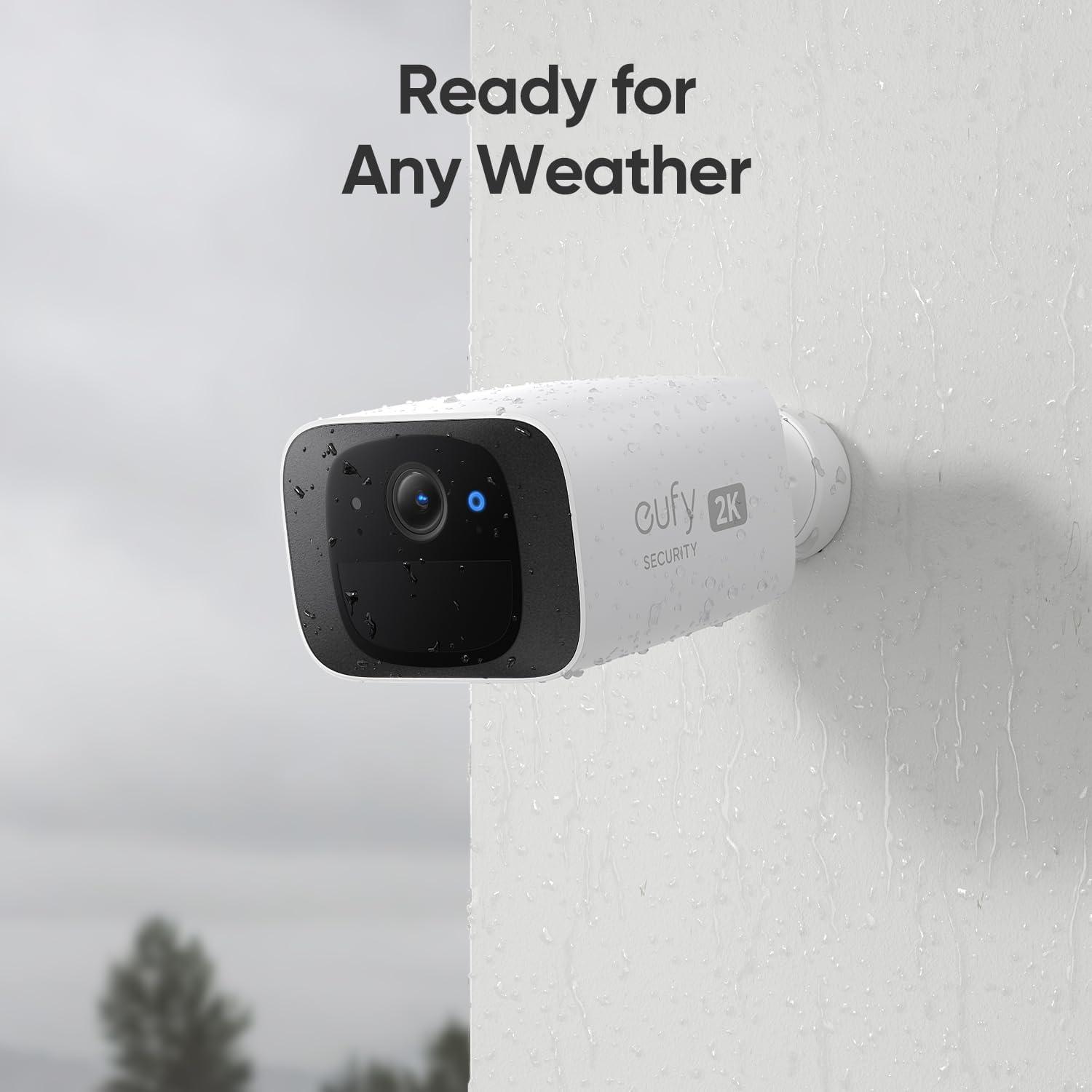image:imageeufy Security SoloCam C210 3Cam Pack Wireless Outdoor Camera 2K Resolution No Monthly Fee Wireless 24 GHz WiFi HomeBase 3 Compatible Renewed