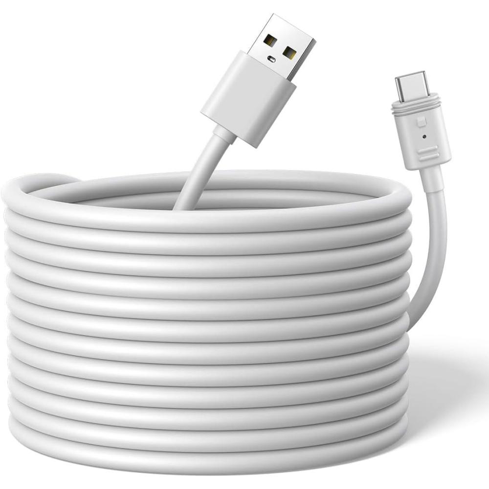 image:imageeufy Security 15ft45m USBA to USBC Power Cable Compatible with eufyCam S3 Pro and SoloCam E30 Continuous Power and 247 Security