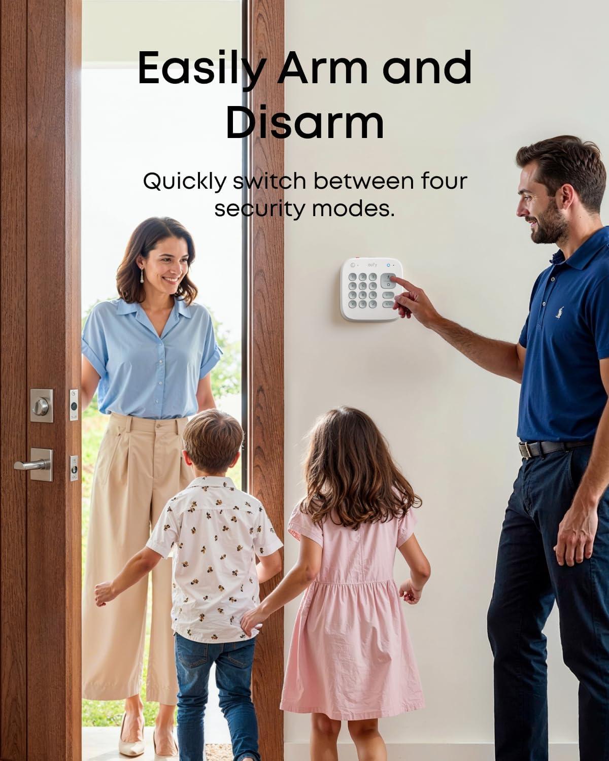 image:imageeufy Alarm System 5Piece Kit with Homebase 3 Wireless Smart Home or Business Security System Expandable Easy Setup App Control No Monthly fee