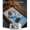 eufy Security Baby Monitor E20 with 2K HD Camera & Crib Mount, 5” 720p Display, Hybrid Wi-Fi & No Wi-Fi Connection, Pan-Tilt, 4X Zoom, Portable Camera with Built-in Battery