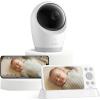 eufy Security E21 Baby Monitor with Baby Monitor Crib Mount, 4K UHD Camera, 5” 720p Screen, Pan-Tilt and 8× Zoom, Dual Wi-Fi/Local Connection, 24/7 App Recording