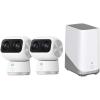 eufy Securtiy Indoor Cam Bundle：Indoor Cam S350 2-Cam Kit with HomeBase S380, Dual Cameras, 4K UHD Security Camera with 8× Zoom, 360° Camera, Baby Monitor, Pet Camera, Local Storage up to 16GB