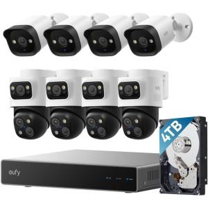 eufy PoE NVR Security Camera S4 MAX &4 PoE Bullet Cameras (Bundle)