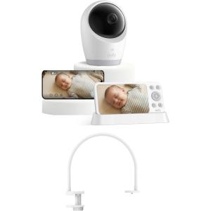 eufy Security E21 Baby Monitor with Baby Monitor Crib Mount, 4K UHD Camera, 5” 720p Screen, Pan-Tilt and 8× Zoom, Dual Wi-Fi/Local Connection, 24/7 App Recording