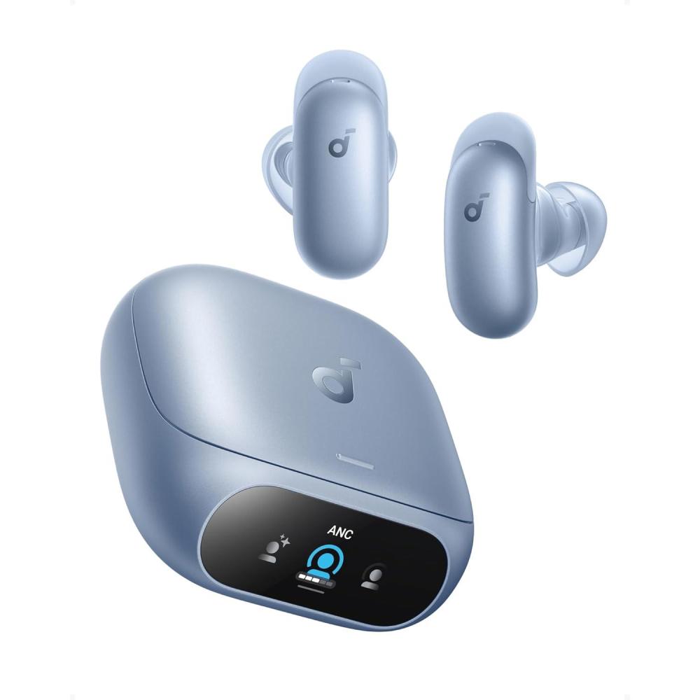 image:imageSoundcore Liberty 5 ProGuinness World RecordsCertified Call QualityAnker Thus AI ChipActive Noise Cancelling Wireless EarbudsCrystalClear Calls for CommuteNoisy EnvironmentsPearl Blue