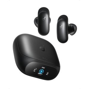 Soundcore Liberty 5 Pro,Guinness World Records-Certified Call Quality,Anker Thus™ AI Chip,Active Noise Cancelling Wireless Earbuds,Crystal-Clear Calls for Commute,Noisy Environments(Midnight Black)