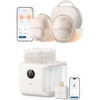 eufy Security Heated Wearable Breast Pump S1 Pro with Bottle Washer S1 Pro, Built-in Water Softener, All-in-One 3D HydroBlast Washer, 212°F Steam Sterilizer & Thoroughly Fast Dryer
